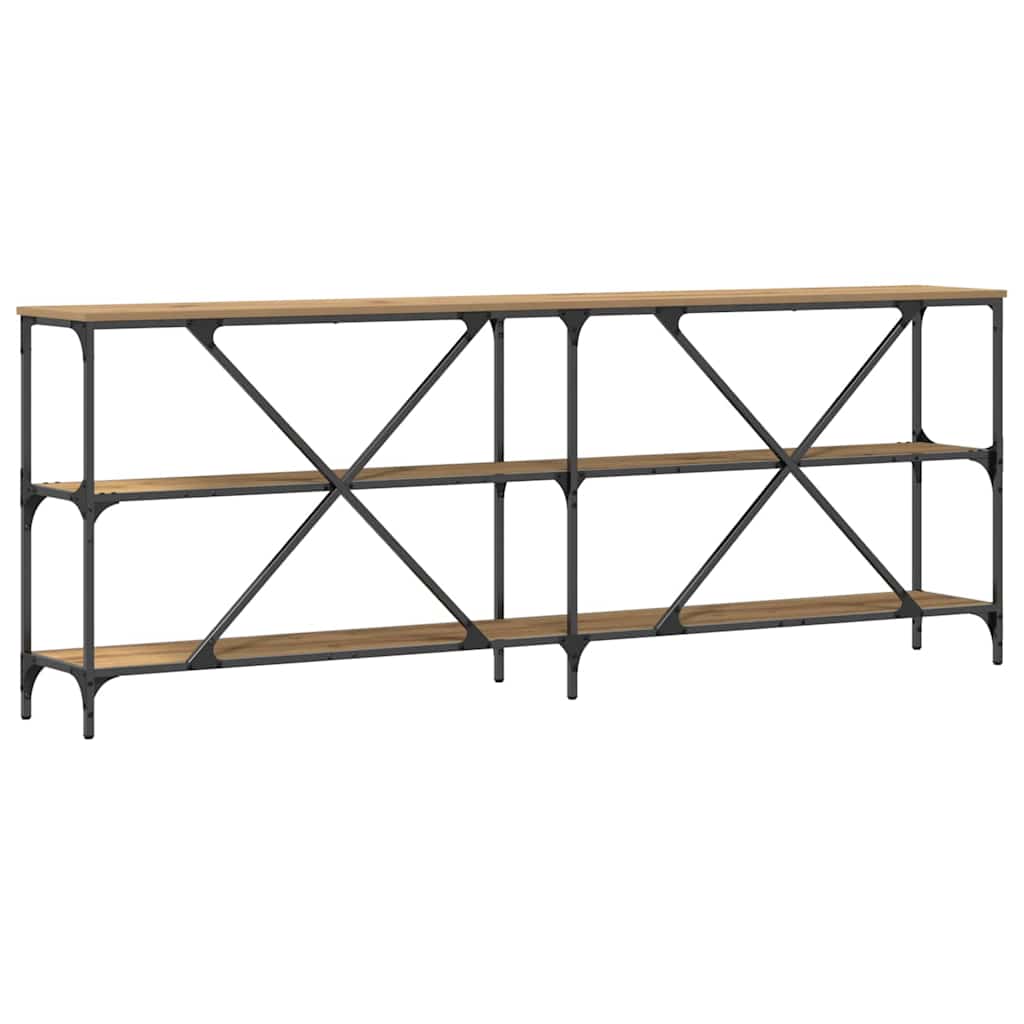 Konsolbord 200 X 30 X 75 Cm Konstrueret Træ - Billede 7