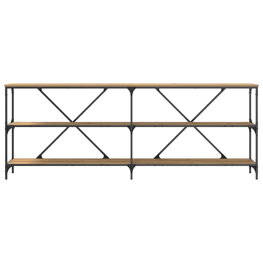 Konsolbord 200 X 30 X 75 Cm Konstrueret Træ - Billede 5
