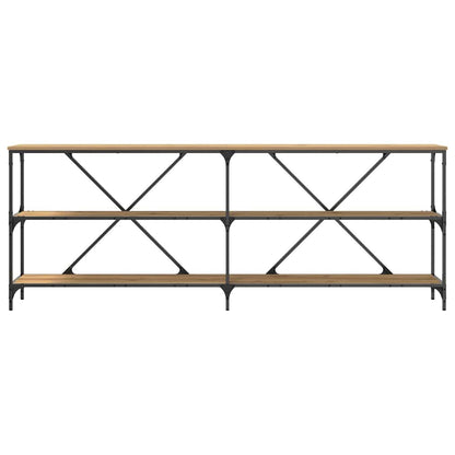 Konsolbord 200 X 30 X 75 Cm Konstrueret Træ - Billede 5