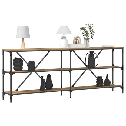Konsolbord 200 X 30 X 75 Cm Konstrueret Træ - Billede 3