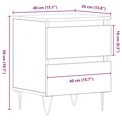 Natskab 40 X 35 X 50 Cm Konstrueret Træ - Billede 13