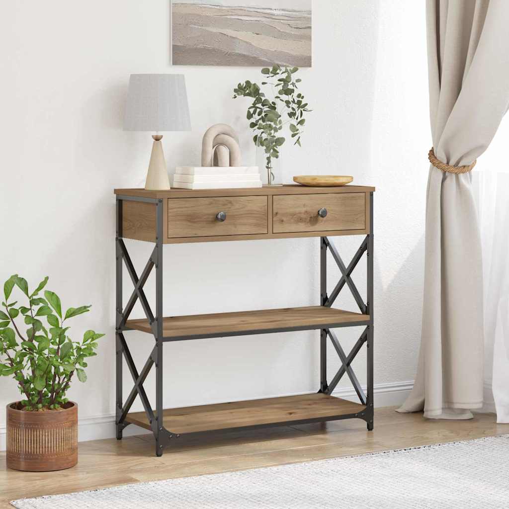 Konsol Bord Laminat Træ Og Metal - Hovedbillede