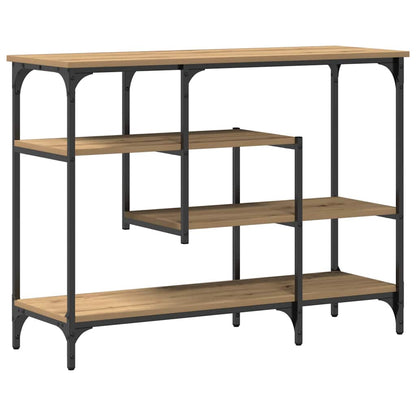 Konsolbord 100 X 35 X 75 Cm Laminat Træ Og Metal - Billede 7