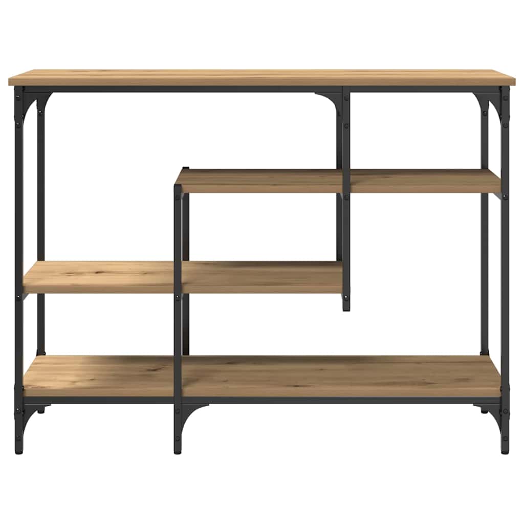 Konsolbord 100 X 35 X 75 Cm Laminat Træ Og Metal - Billede 5