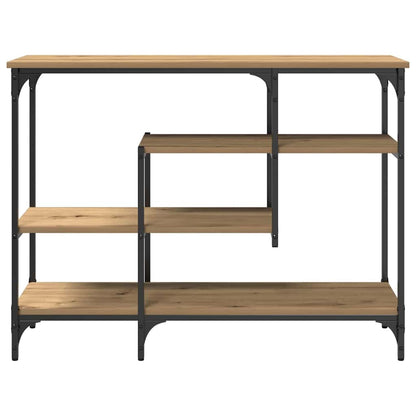 Konsolbord 100 X 35 X 75 Cm Laminat Træ Og Metal - Billede 5