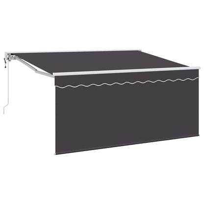 Utrækkelig Markise Antracit 300 X 200 Cm Polyester Og Aluminium - Billede 2