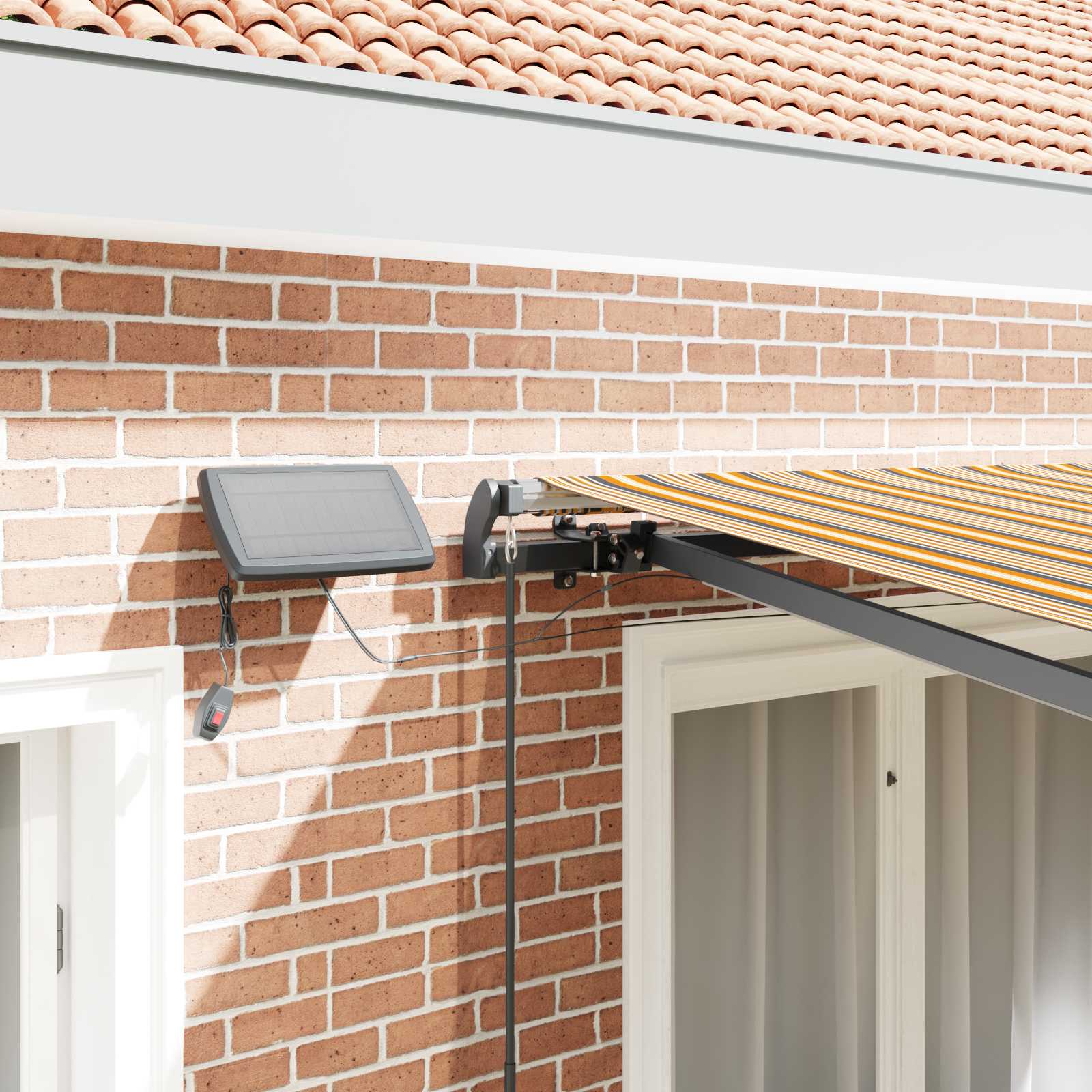 Udtrækkelig Markise Stof Og Aluminium - Billede 4