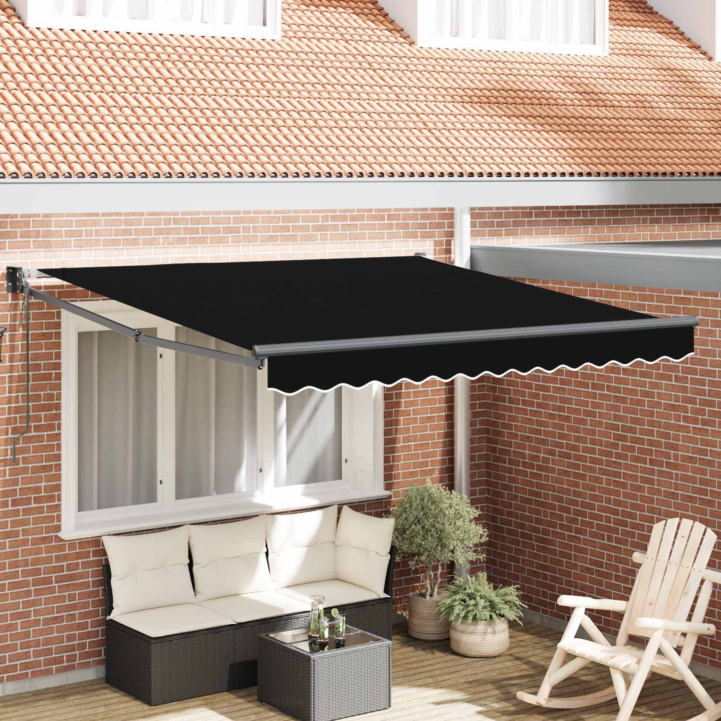 Udtrækkelig Markise Polyester Og Metal - Variant 3330044