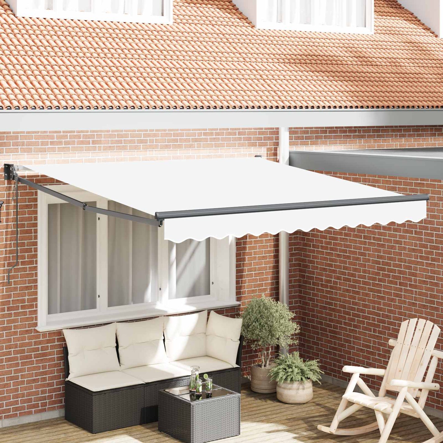 Udtrækkelig Markise Polyester Og Metal - Variant 3330080