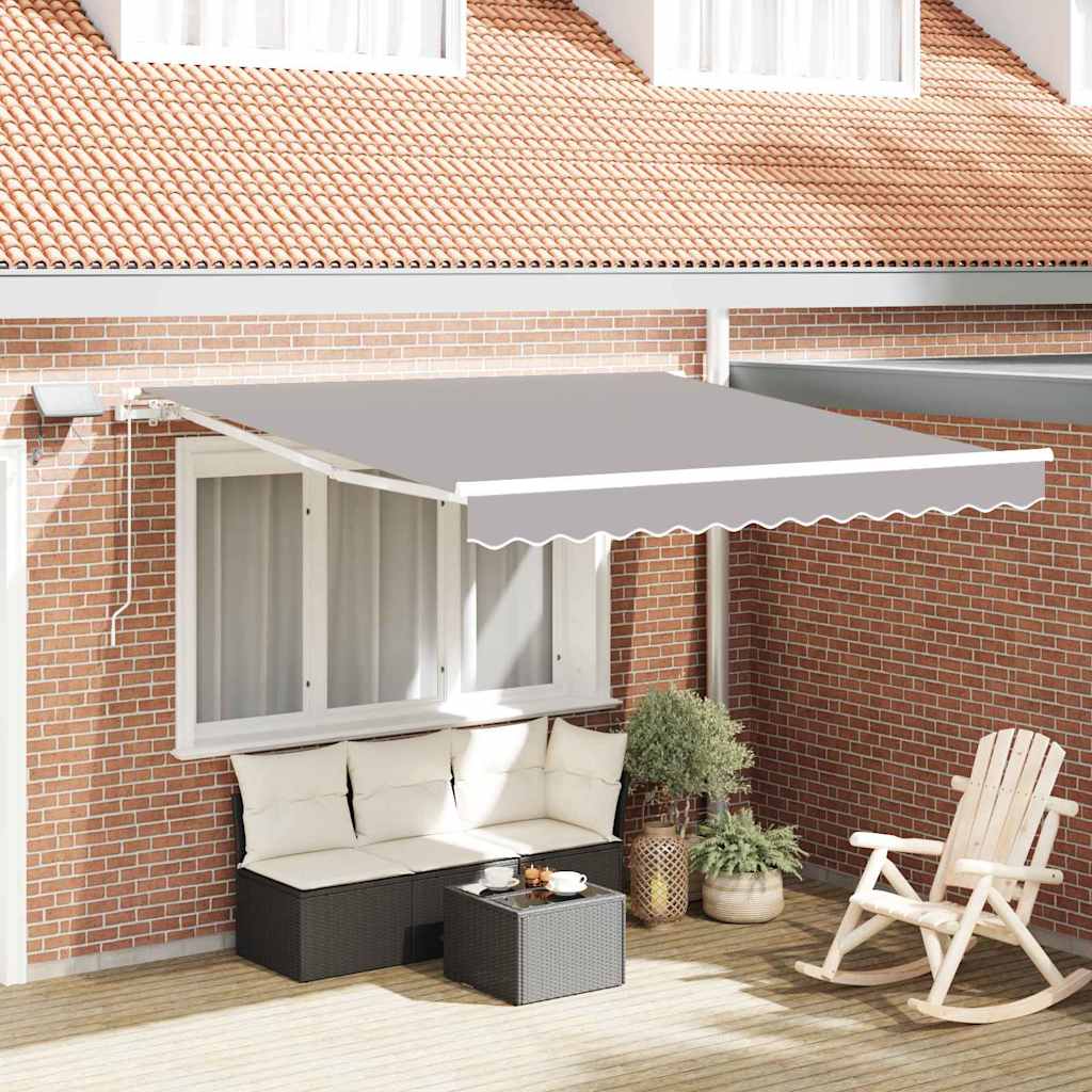 Udtrækkelig Markise Stof Og Aluminium - Variant 3330088
