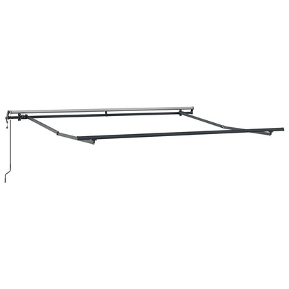 Udtrækkelig Markise Rød Og Sort 350 X 250 Cm Stof Og Aluminium - Billede 5
