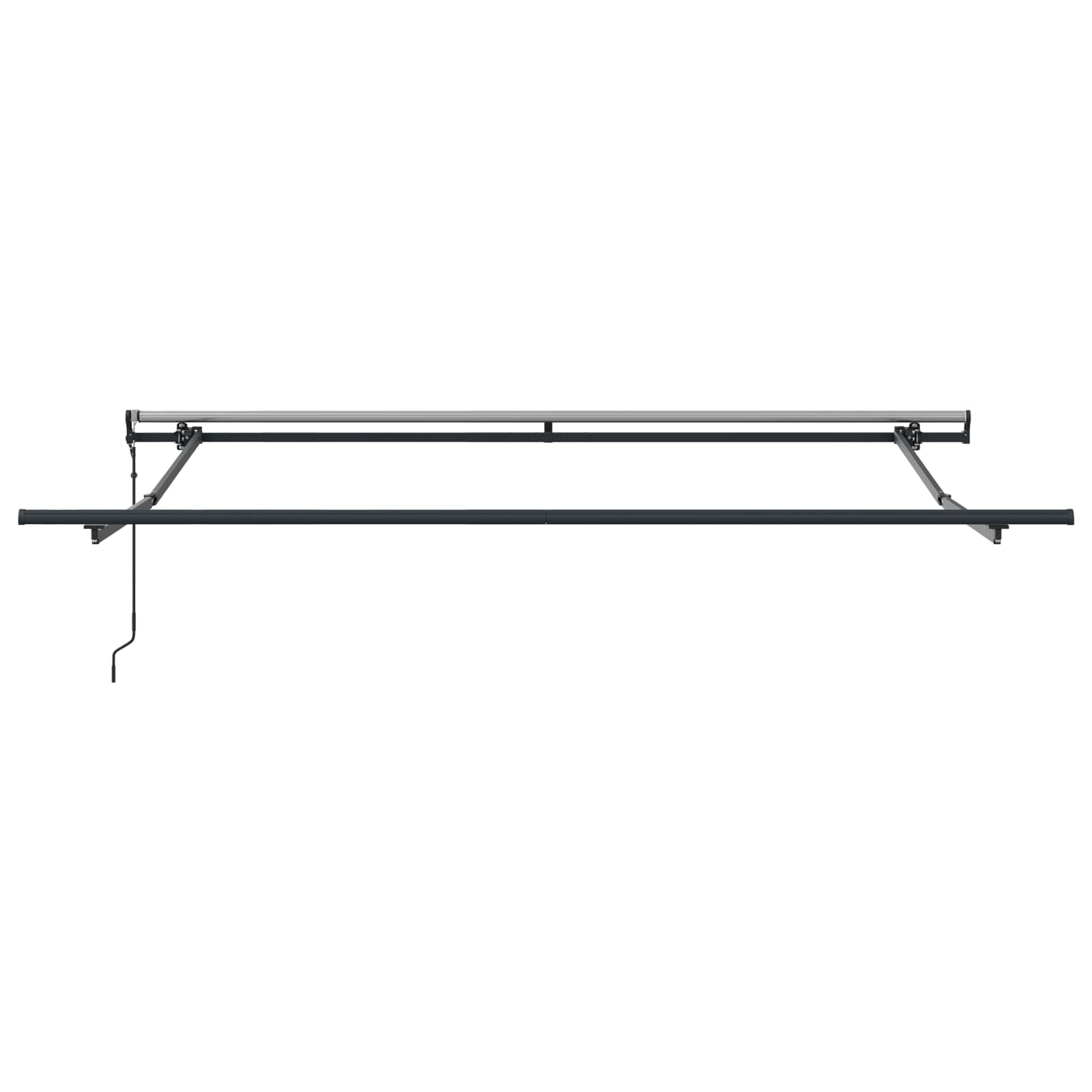 Udtrækkelig Markise Rød Og Sort 350 X 250 Cm Stof Og Aluminium - Billede 7