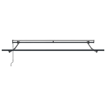 Udtrækkelig Markise Rød Og Sort 350 X 250 Cm Stof Og Aluminium - Billede 7