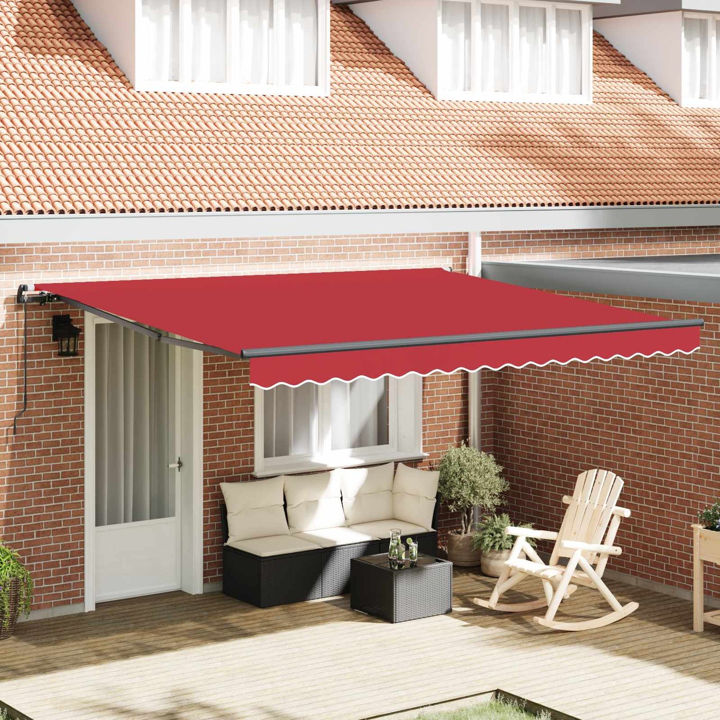 Udtrækkelig Markise Polyester Og Aluminium - Variant 3330691
