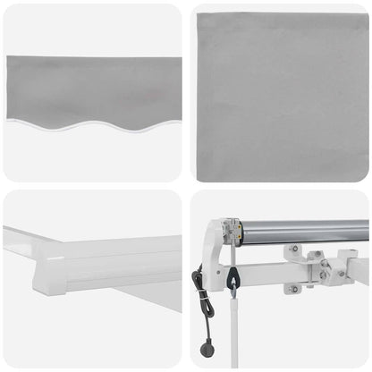 Elektrisk Utrækkelig Markise 400 × 350 Cm - Billede 8