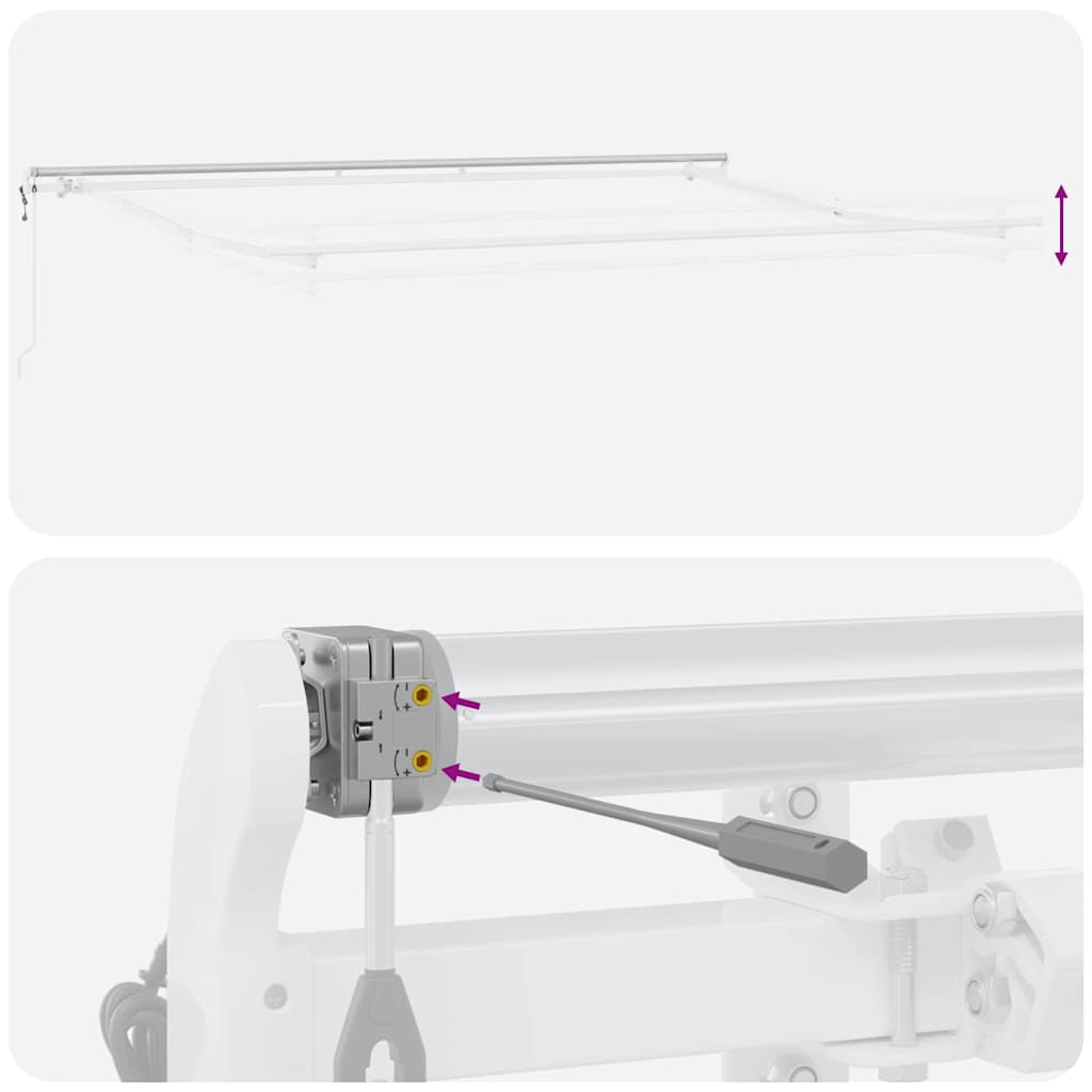 Elektrisk Utrækkelig Markise 400 × 350 Cm - Billede 10