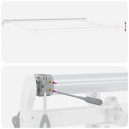 Elektrisk Utrækkelig Markise 400 × 350 Cm - Billede 10
