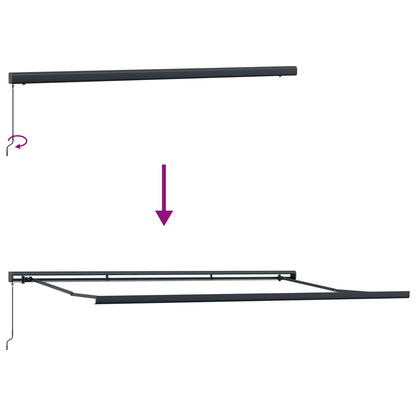 Utrækkelig Markise 500 × 300 Cm Stof Og Metal - Billede 9