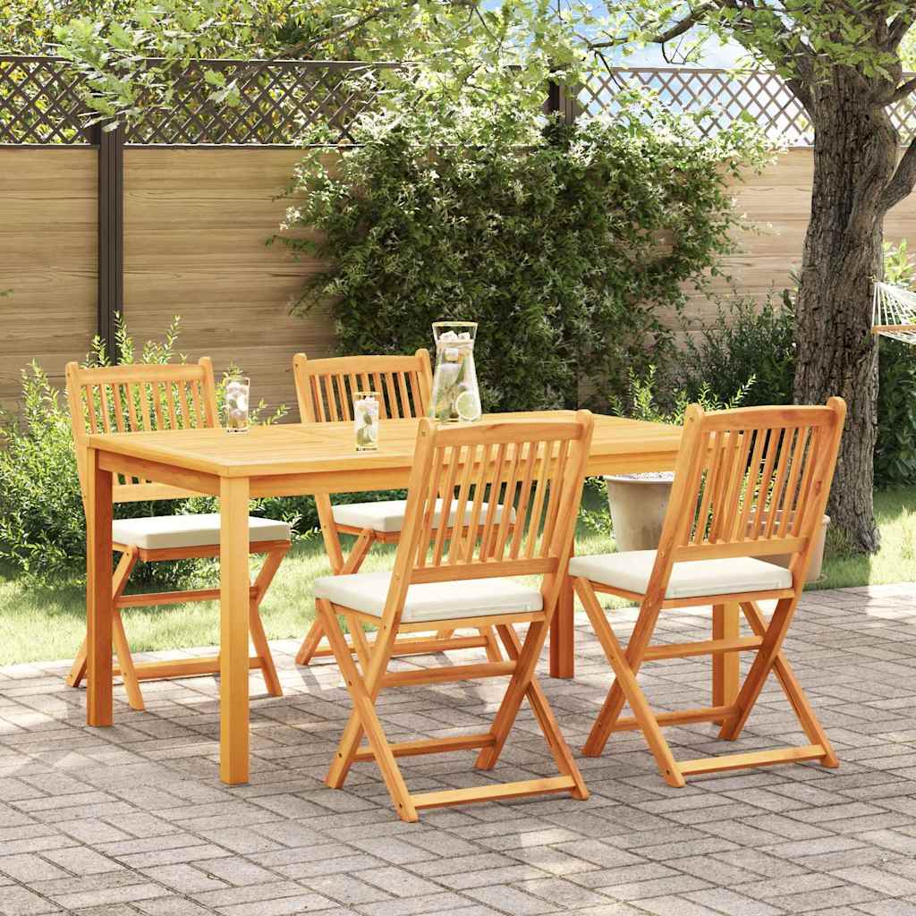 Sammenklappelig Stol Med Pude Hvid 49 X 57.5 X 92cm - Variant 3329121