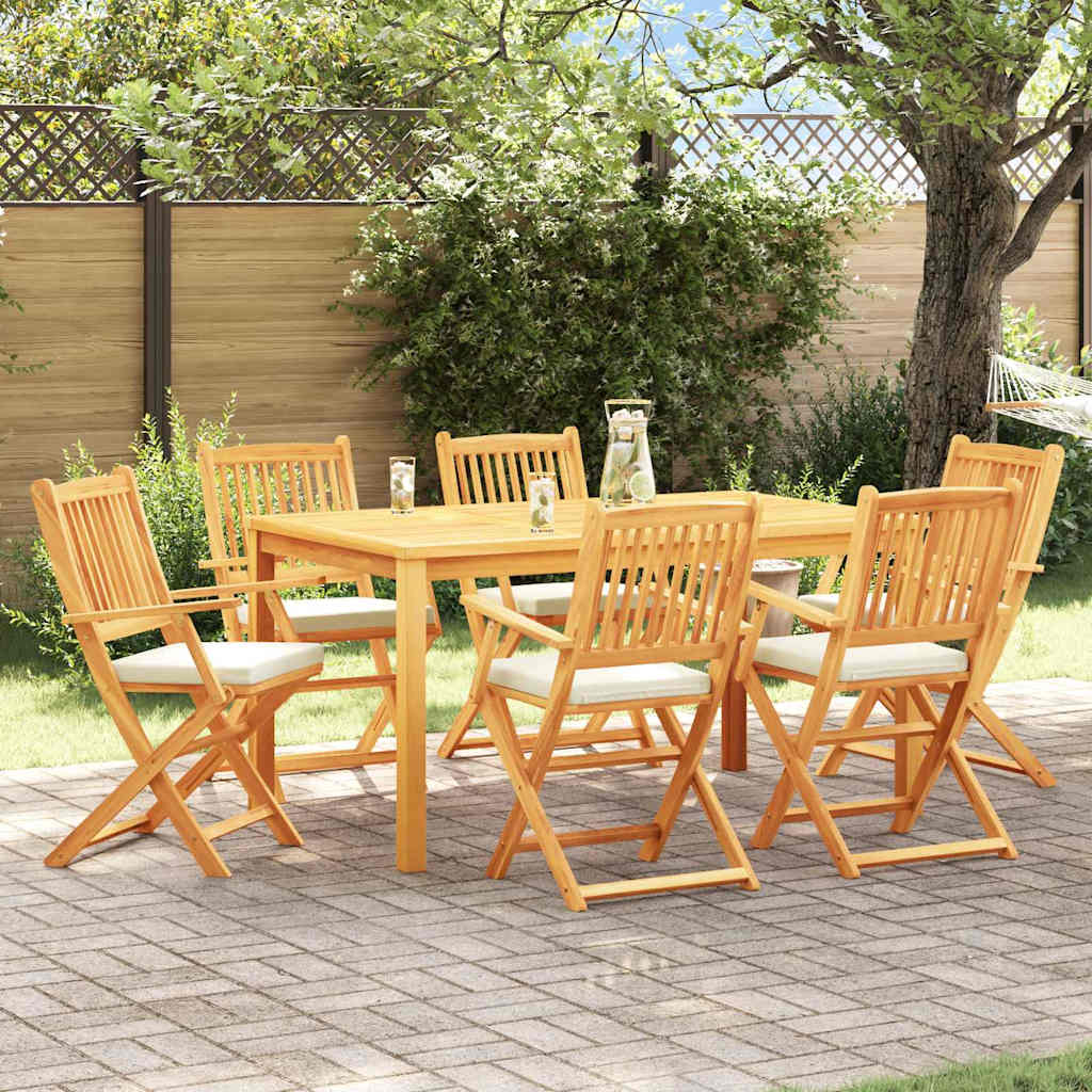 Sammenklappelig Stol Med Pude Hvid 49 X 57.5 X 92cm - Variant 3329127