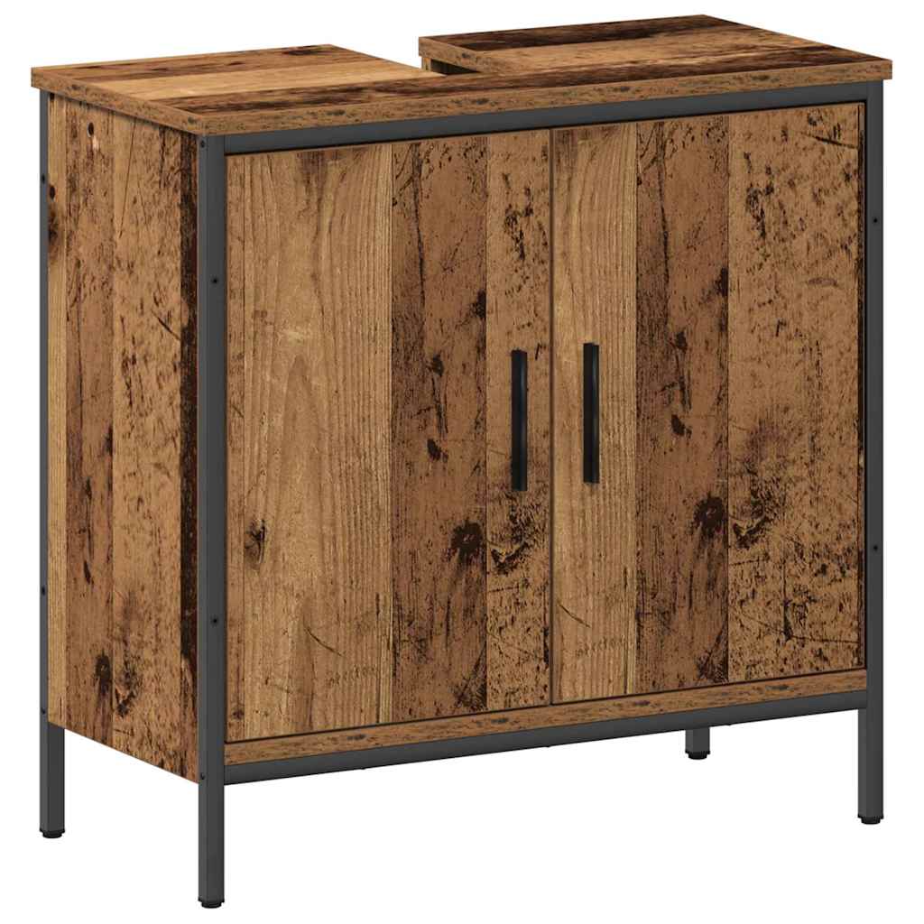 Badeværelsesmøbel Sæt Med Opbevaring 2 Pcs Brun 60 X 30 X 60 Cm - Billede 5