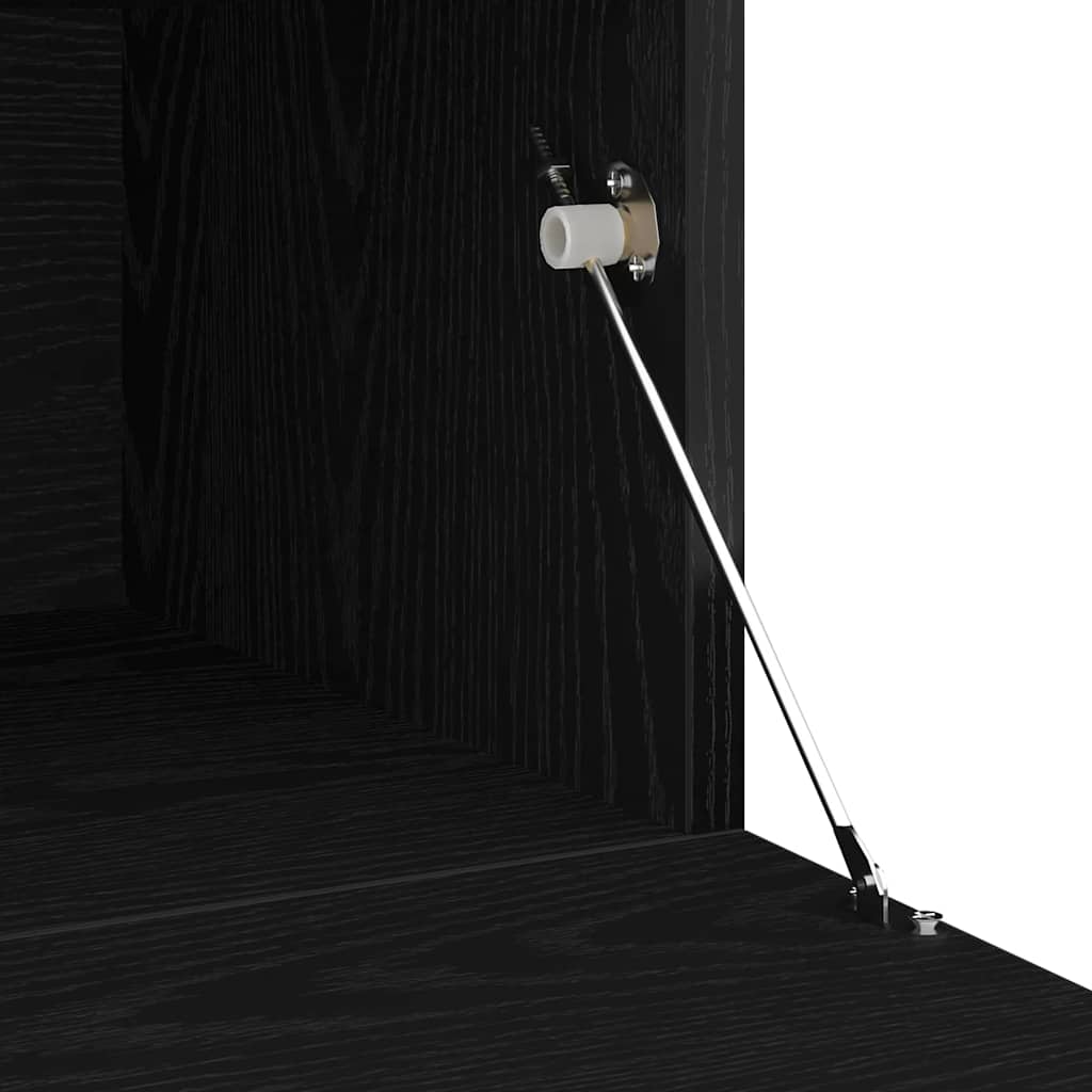Tv-møbler 2 Pcs Sort Eg 210 X 35 X 40 Cm Konstrueret Træ - Billede 12
