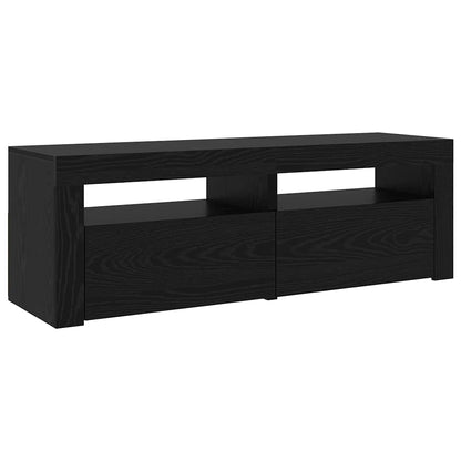 Tv-møbler 2 Pcs Sort Eg 210 X 35 X 40 Cm Konstrueret Træ - Billede 7
