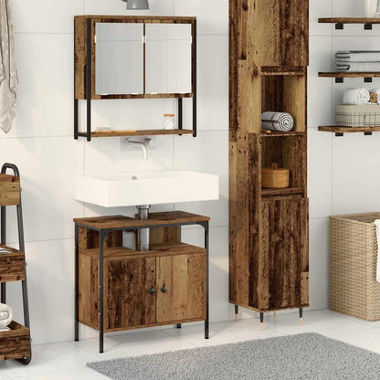 Badeværelsesmøbel Sæt Med Opbevaring 2 Pcs Brun 60 X 30 X 60 Cm - Hovedbillede