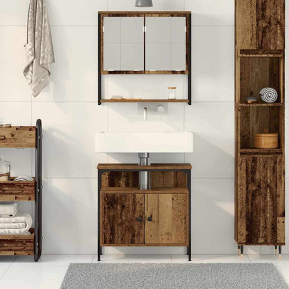 Badeværelsesmøbel Sæt Med Opbevaring 2 Pcs Brun 60 X 30 X 60 Cm - Billede 4