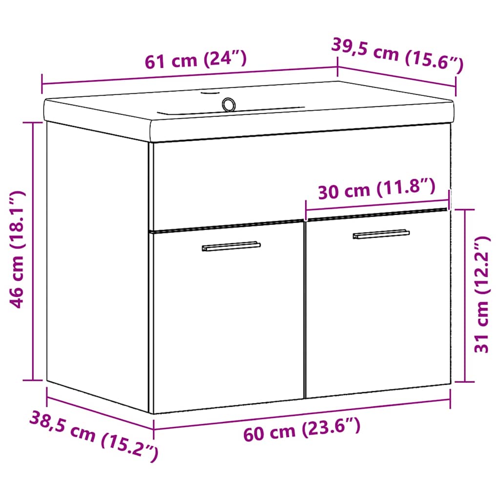 Sæt Andet Gammelt Træ 60 X 38.5 X 46 Cm Konstrueret Træ - Billede 12