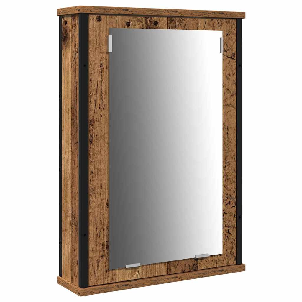 Badeværelsesmøbel Sæt 3 Pcs Gammelt Træ 33 X 33 X 185.5 Cm - Billede 5