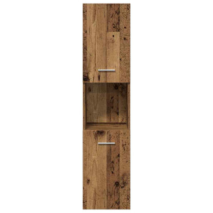 Badeværelsesmøbel Sæt 4 Pcs Gammelt Træ 41 X 38.5 X 46 Cm - Billede 7