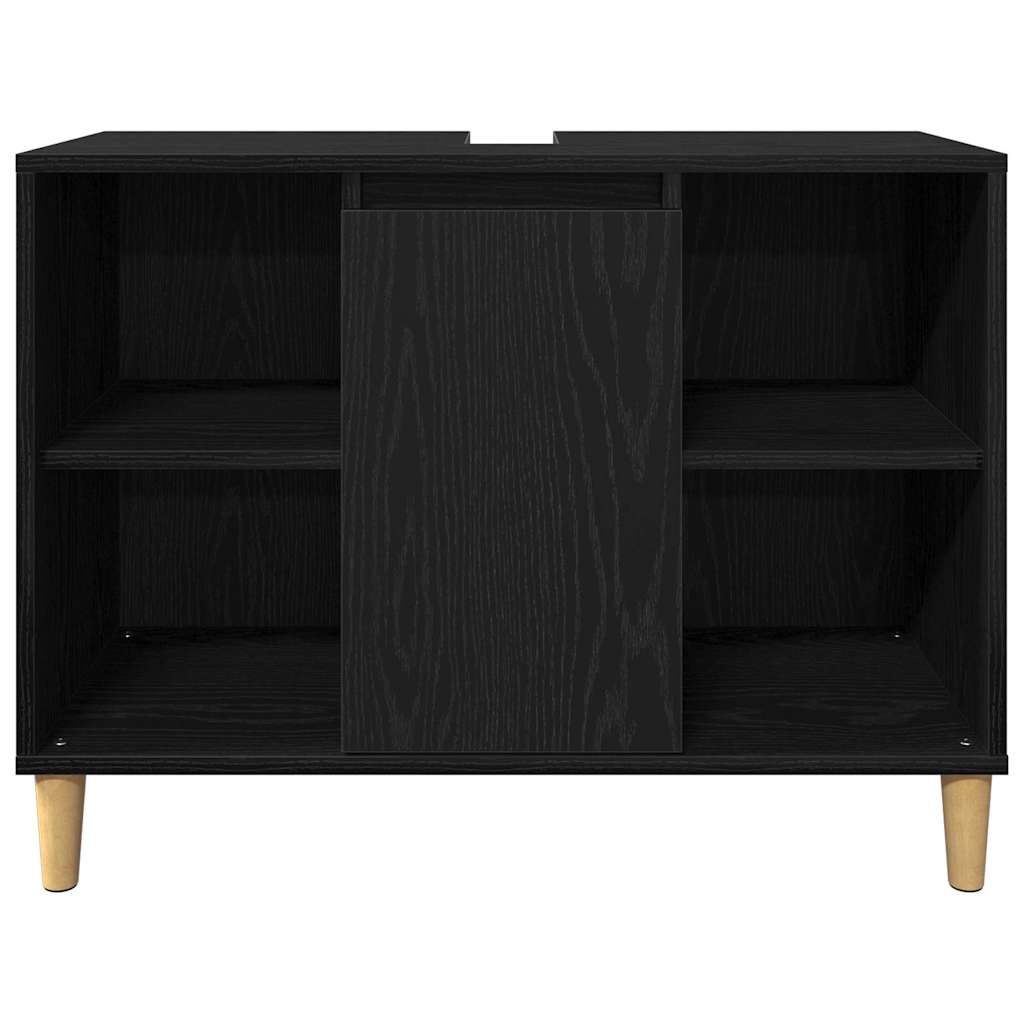 Badeværelsesmøbel Sæt Med Opbevaring 3 Pcs Sort 60 X 30 X 60 Cm - Billede 8