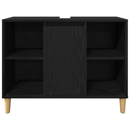 Badeværelsesmøbel Sæt Med Opbevaring 3 Pcs Sort 60 X 30 X 60 Cm - Billede 8