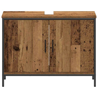 Badeværelsesmøbel Sæt Med Hylde 4 Pcs Brun 33 X 33 X 185.5 Cm - Billede 10