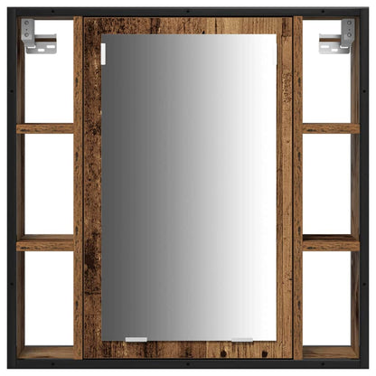 Badeværelsesskabsæt Andet 4 Pcs Gammelt Træ 33 X 33 X 185.5 Cm - Billede 9