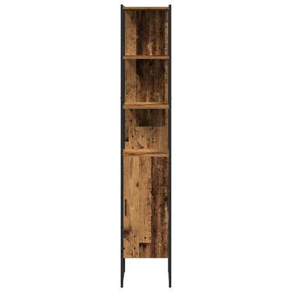 Badeværelsesmøbel Sæt 4 Pcs Gammelt Træ 33 X 33 X 185.5 Cm - Billede 12