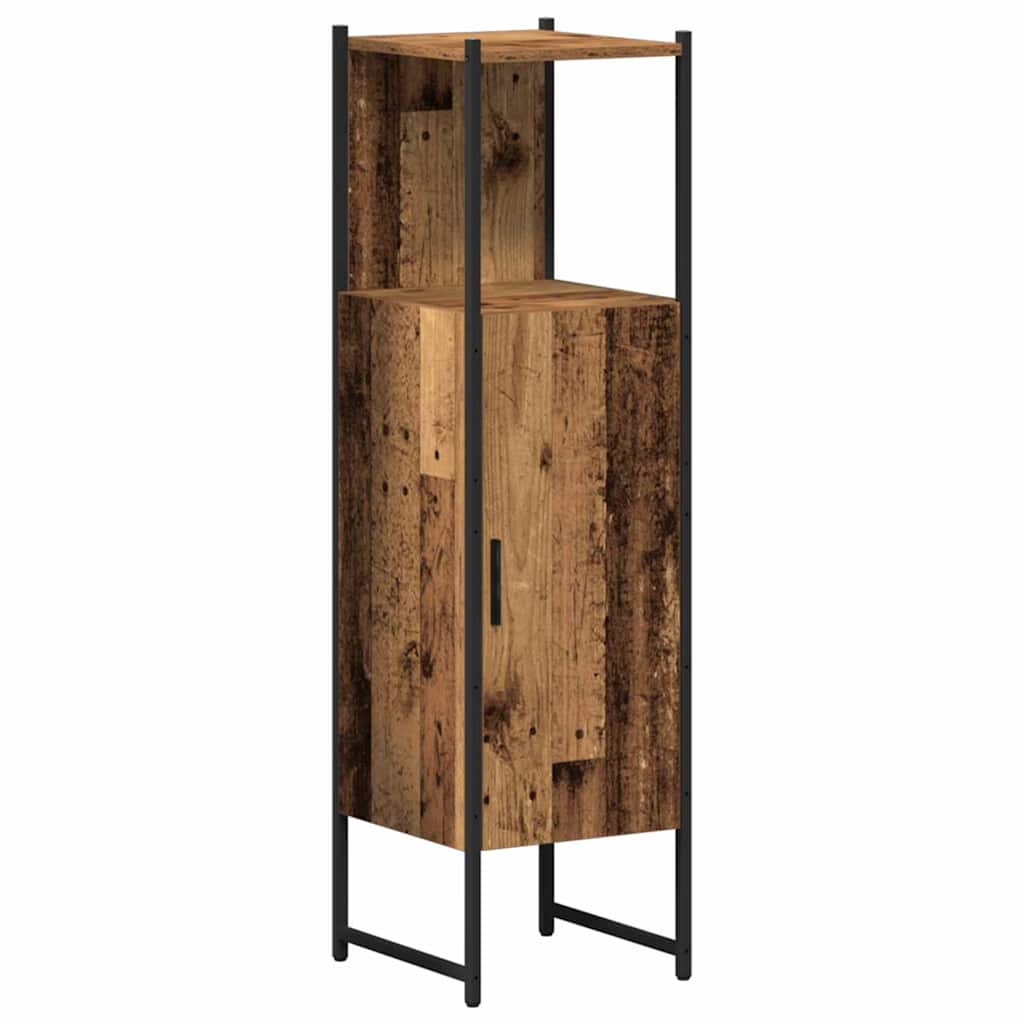 Badeværelsesmøbel Sæt 4 Pcs Gammelt Træ 33 X 33 X 185.5 Cm - Billede 7