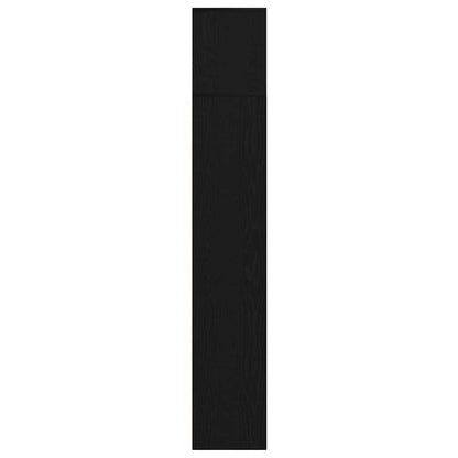 Bogskab 3 Pcs Sort Eg 36 X 30 X 143 Cm Konstrueret Træ - Billede 6