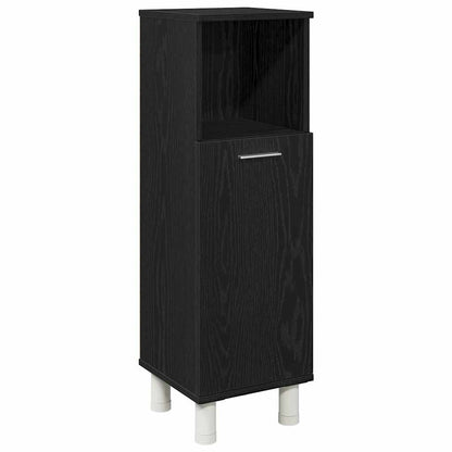 Badeværelsesmøbel Sæt Med Hylde 3 Pcs Sort 30 X 30 X 99,5 Cm - Billede 7