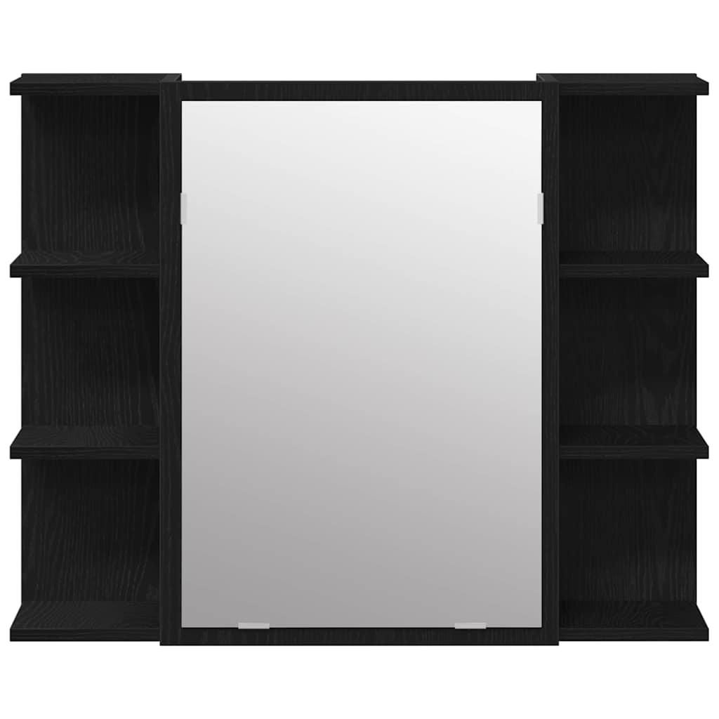Badeværelsesmøbel Sæt Med Hylde 3 Pcs Sort 30 X 30 X 99,5 Cm - Billede 8