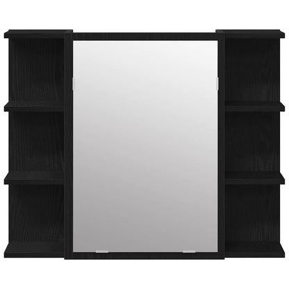 Badeværelsesmøbel Sæt Med Hylde 3 Pcs Sort 30 X 30 X 99,5 Cm - Billede 8