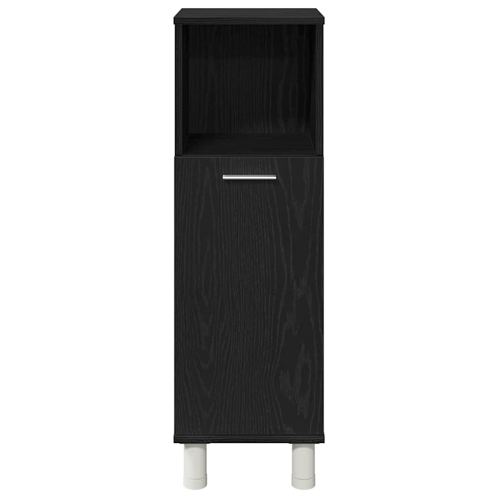 Badeværelsesmøbel Sæt Med Hylde 3 Pcs Sort 30 X 30 X 99,5 Cm - Billede 10