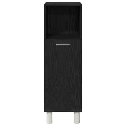Badeværelsesmøbel Sæt Med Hylde 3 Pcs Sort 30 X 30 X 99,5 Cm - Billede 10