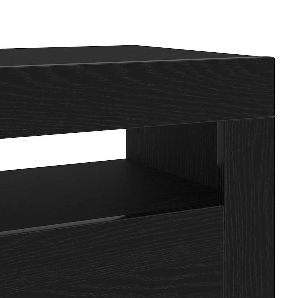 Natskab Sort Eg 60 X 35 X 40 Cm Konstrueret Træ - Billede 11