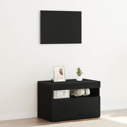 Natskab Sort Eg 60 X 35 X 40 Cm Konstrueret Træ - Hovedbillede