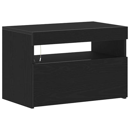 Natskab Sort Eg 60 X 35 X 40 Cm Konstrueret Træ - Billede 6