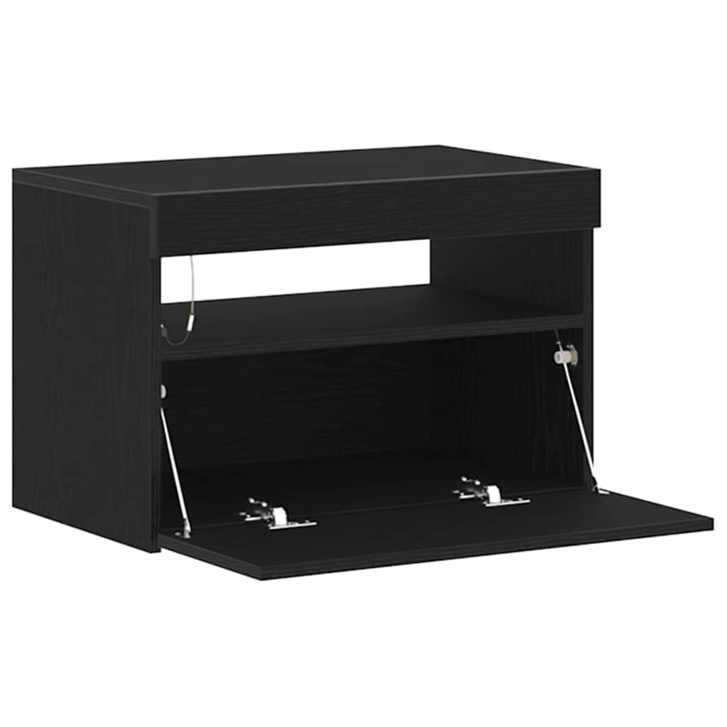 Natskab Sort Eg 60 X 35 X 40 Cm Konstrueret Træ - Billede 7