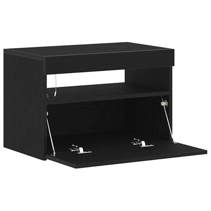 Natskab Sort Eg 60 X 35 X 40 Cm Konstrueret Træ - Billede 7