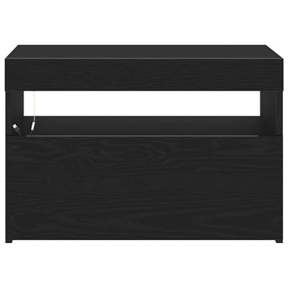 Natskab Sort Eg 60 X 35 X 40 Cm Konstrueret Træ - Billede 8